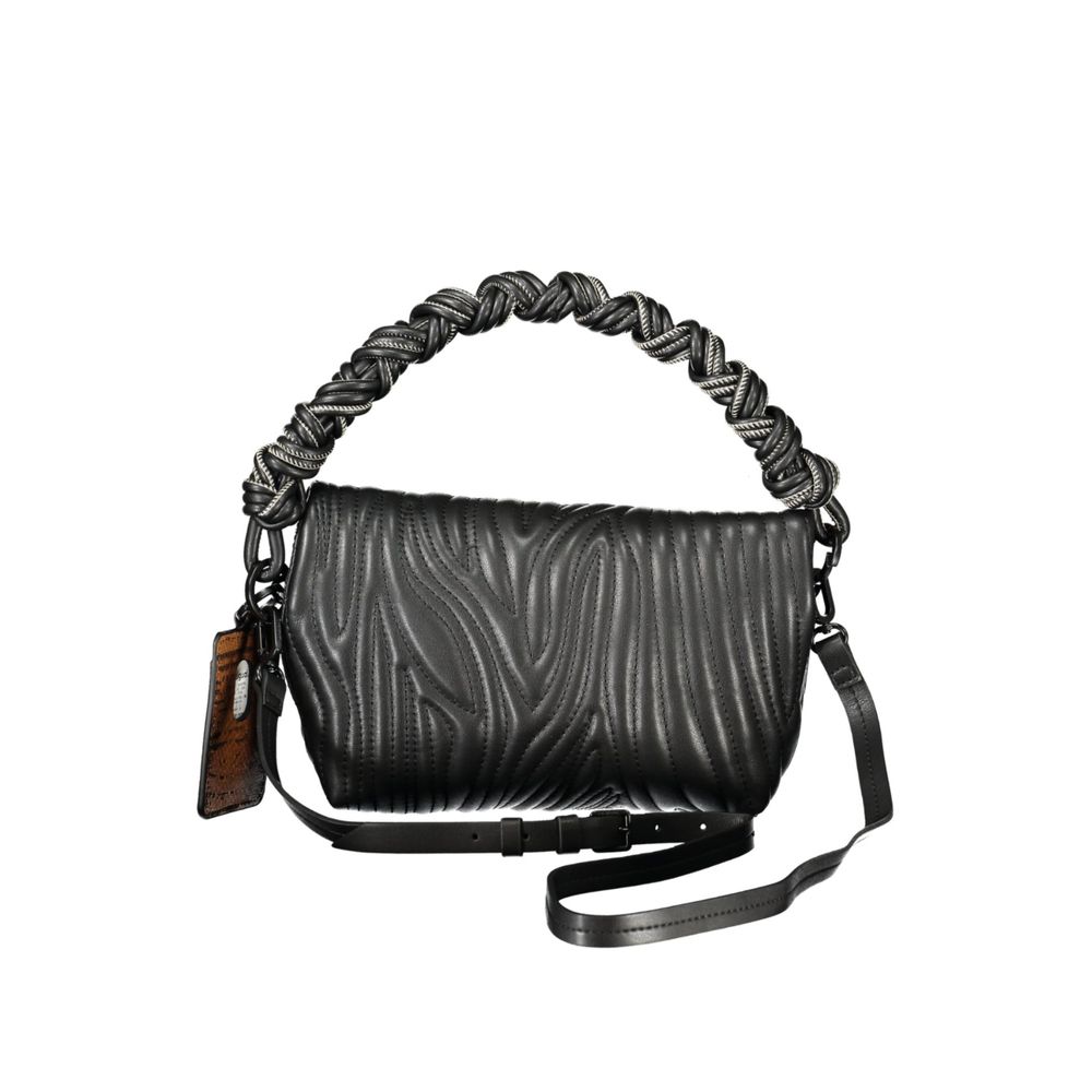 Ecru Polyurethane Women's Handbag