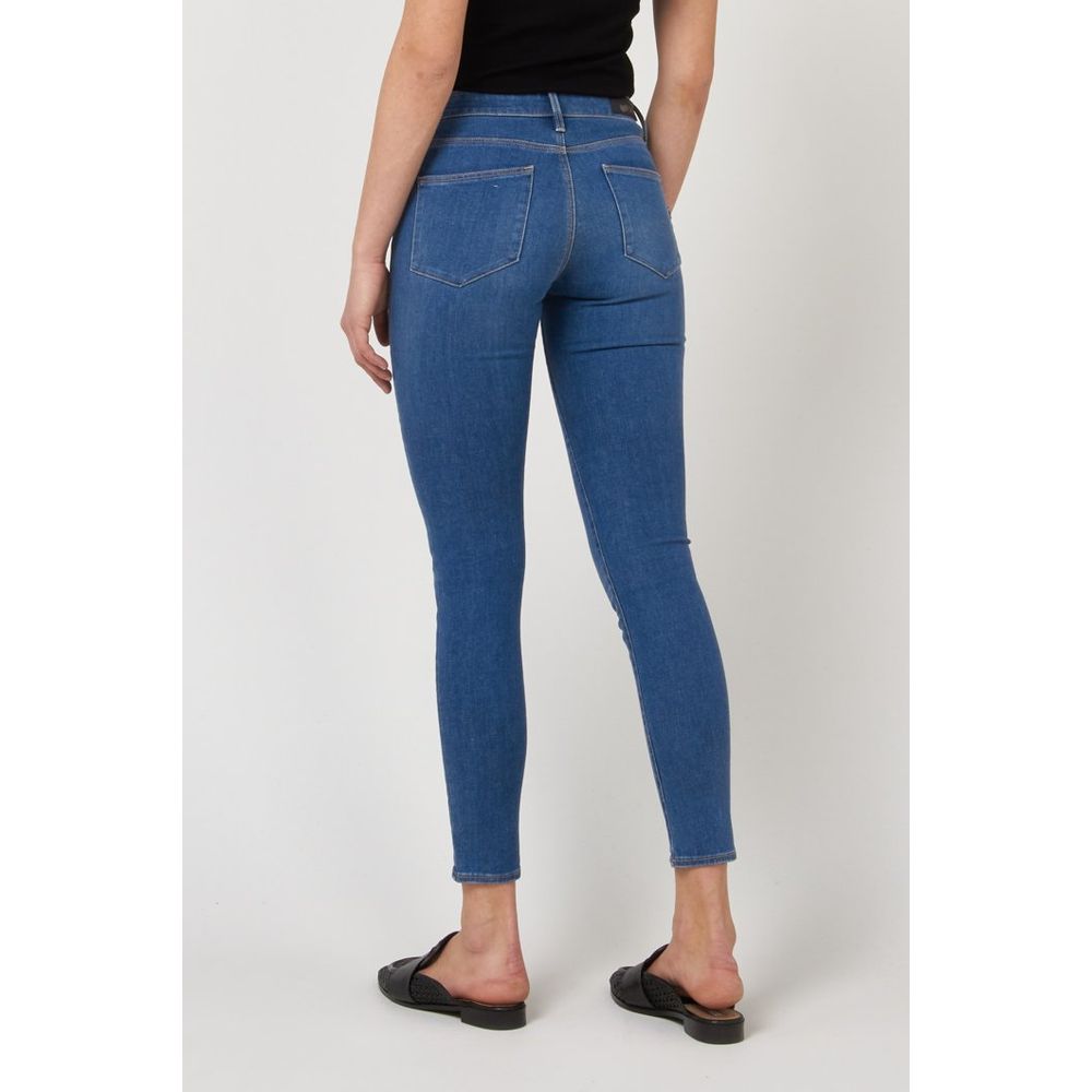 Blue Cotton Skinny Jeans