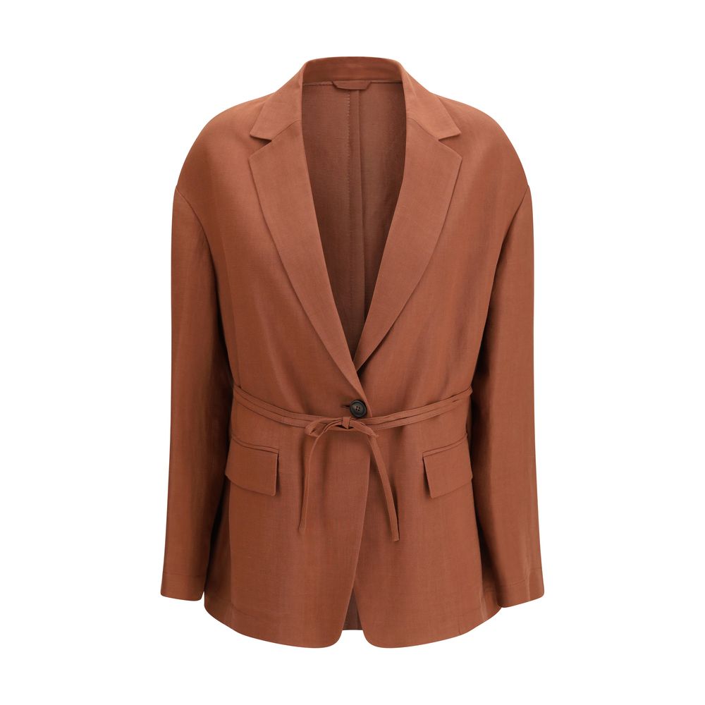 Red Viscose Blazer