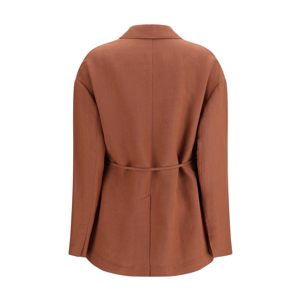Red Viscose Blazer