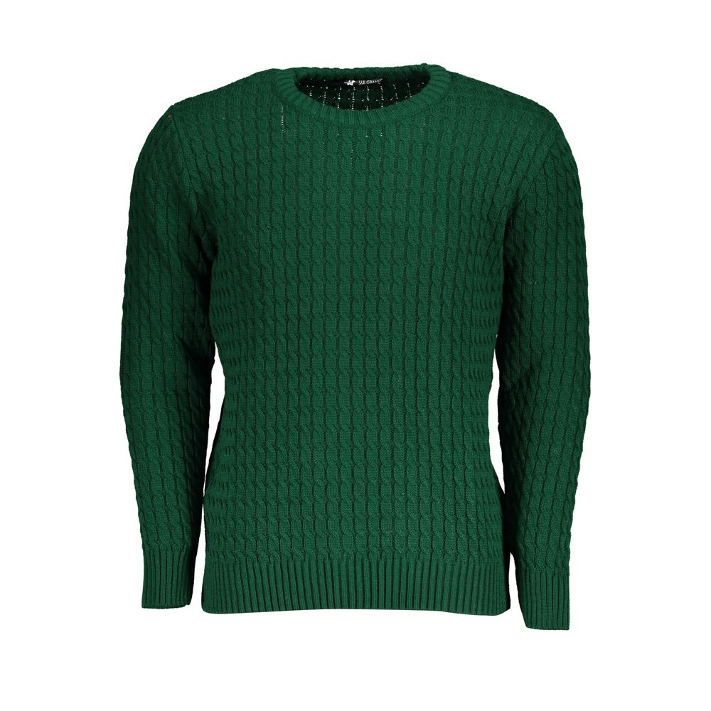 Verde Acrylic Men Sweater