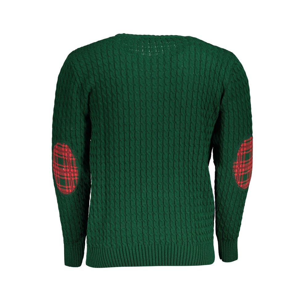 Verde Acrylic Men Sweater