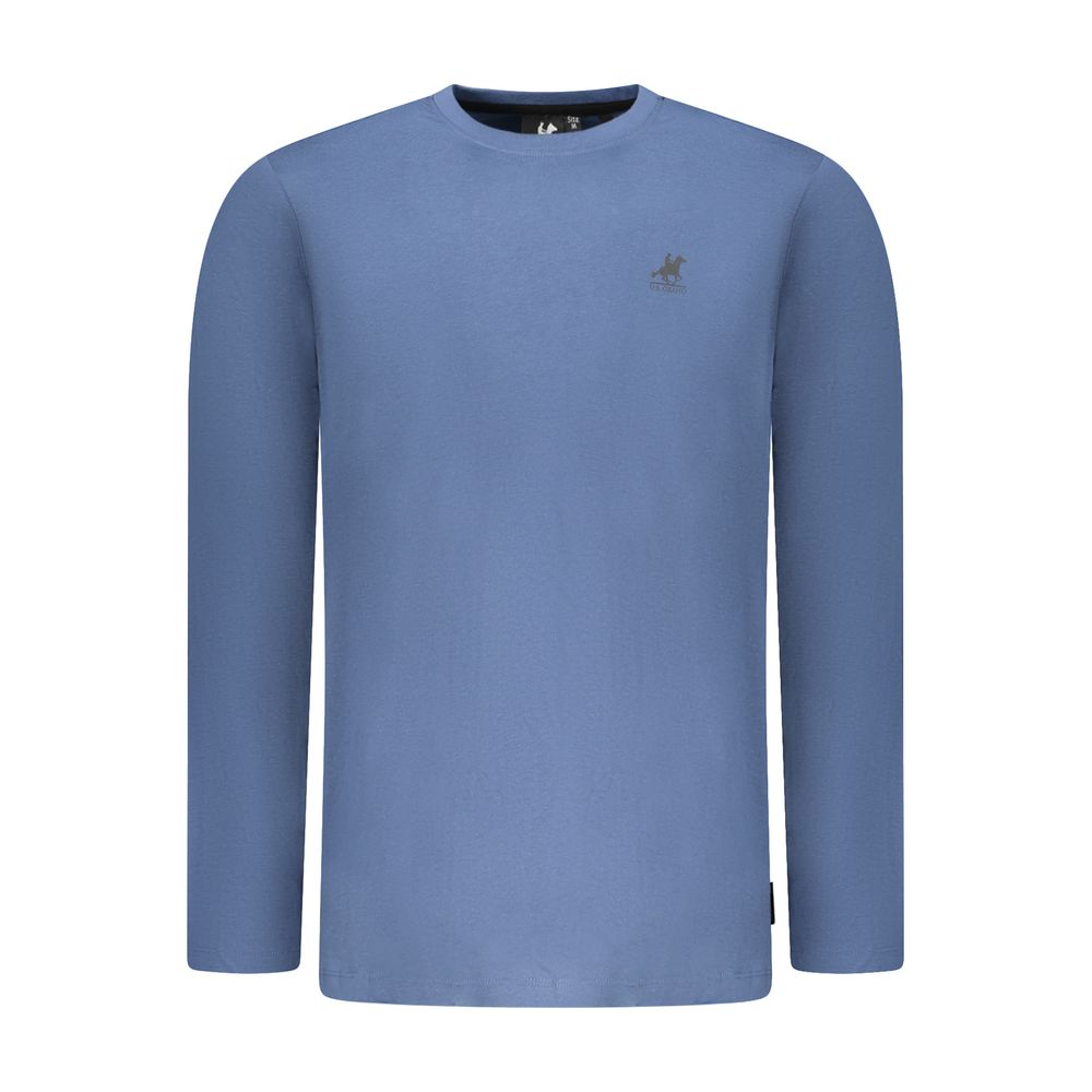 Blue Cotton Men's T-Shirt