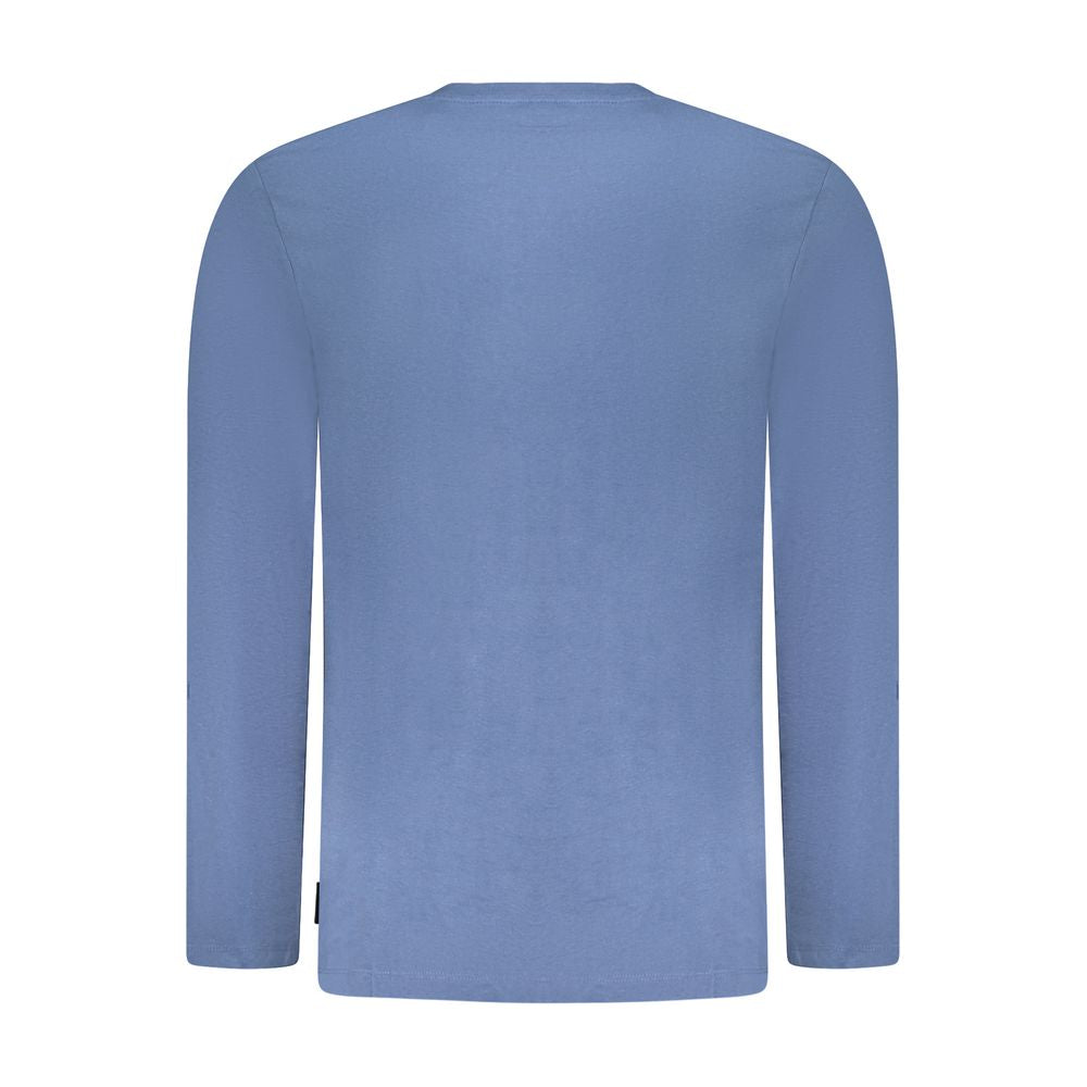 Blue Cotton Men's T-Shirt