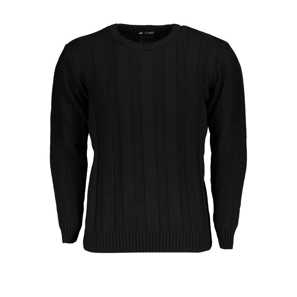 Black Acrylic Men's Sweater