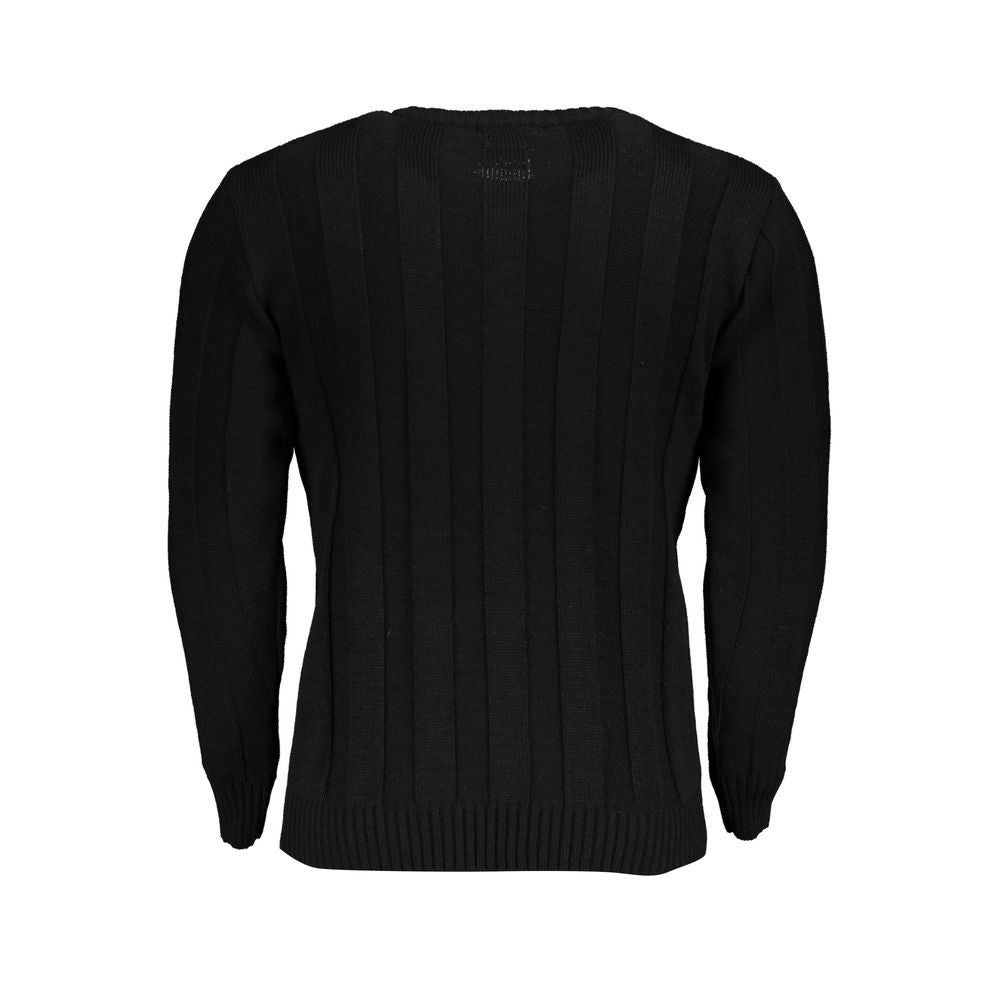Black Acrylic Men's Sweater