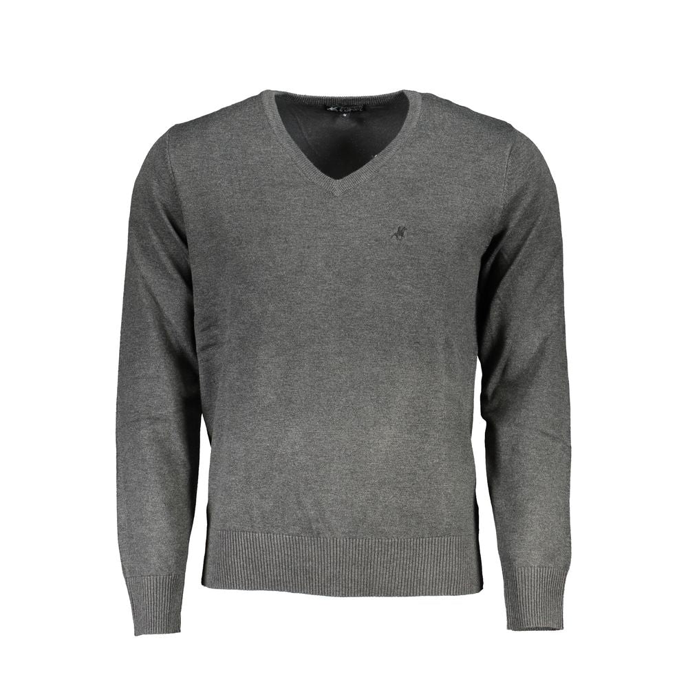 Gray Viscosa Mens Sweater