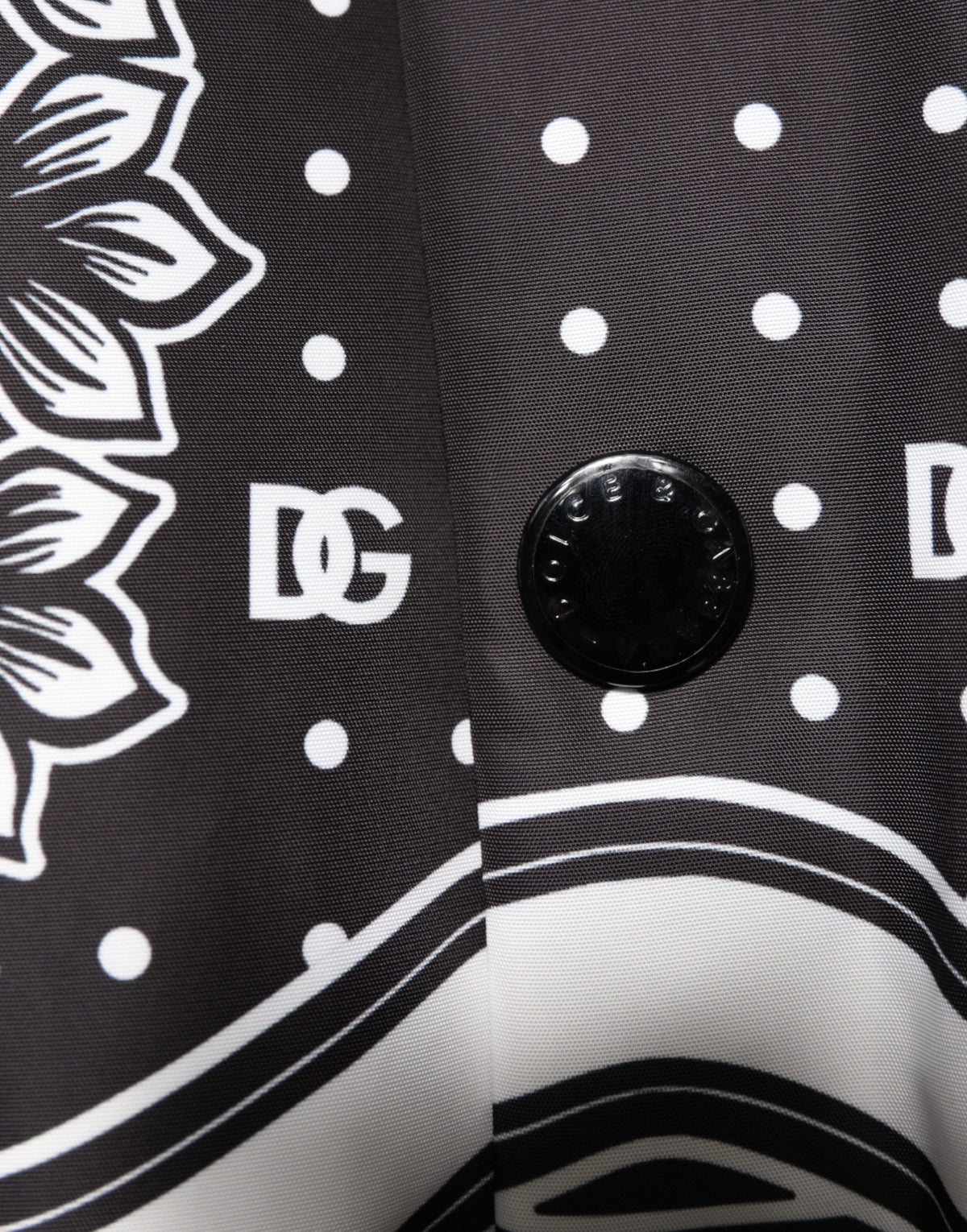 Black White BandanaPrint Men Bomber  Jacket