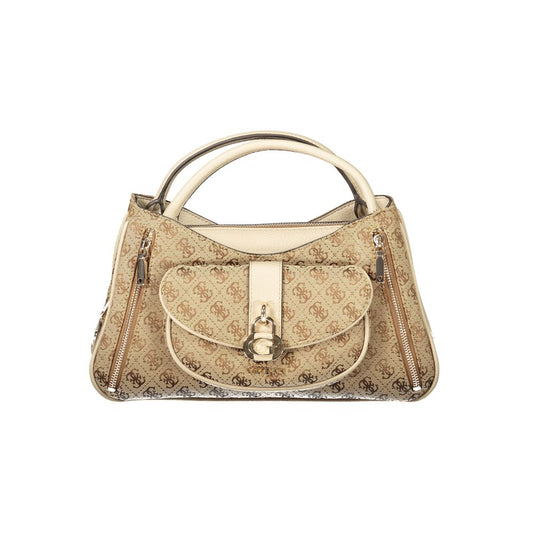 Beige Poliuretano Women Handbag