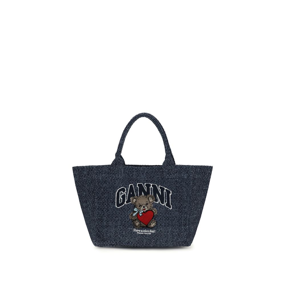 Blue Cotton Shoulder Bag