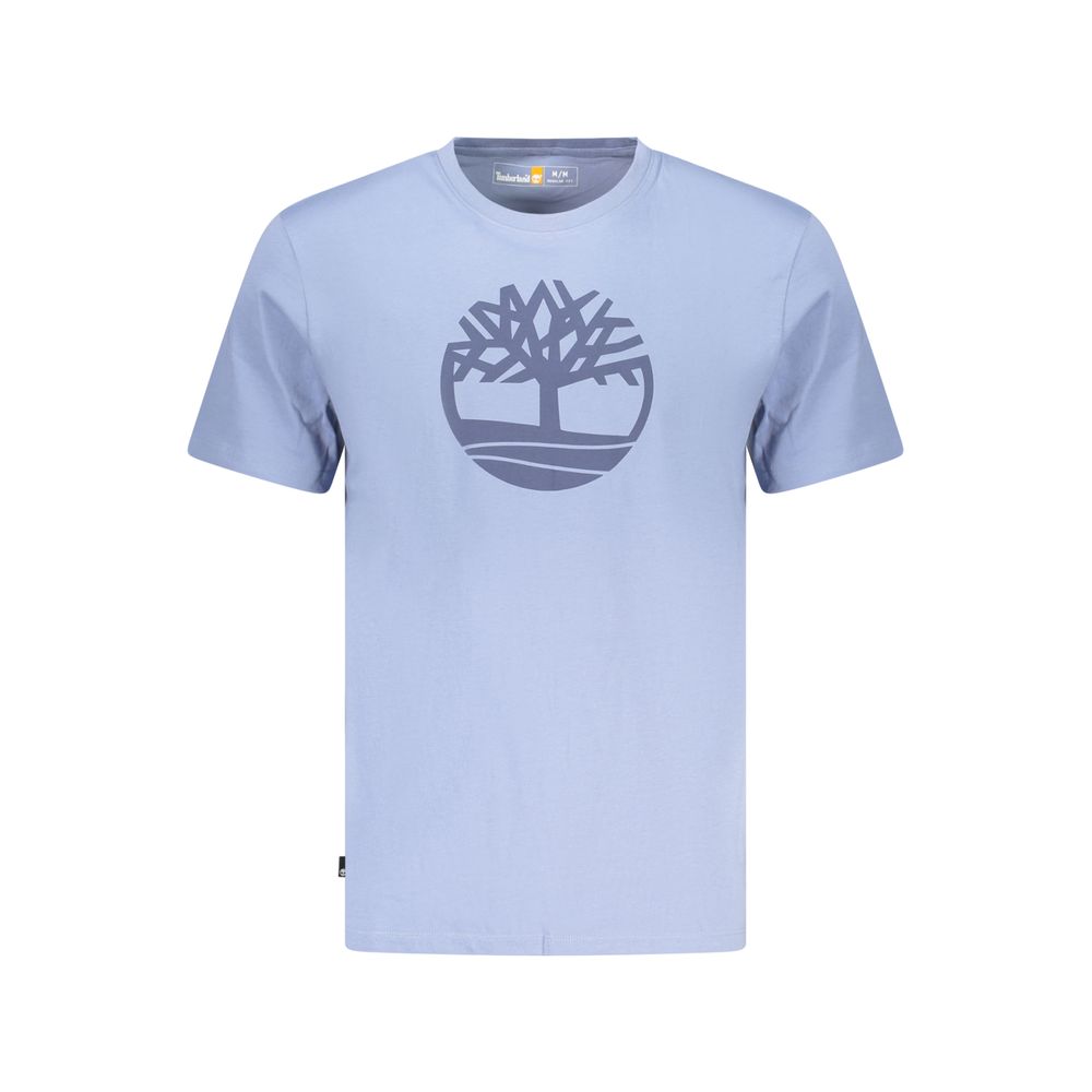 Blue Cotton Men's T-Shirt