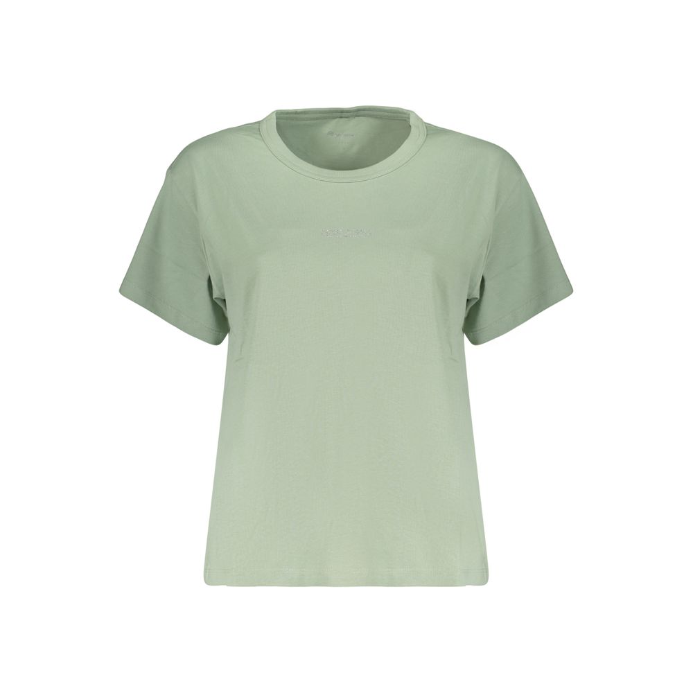 Green Cotton Women's T-Shirt