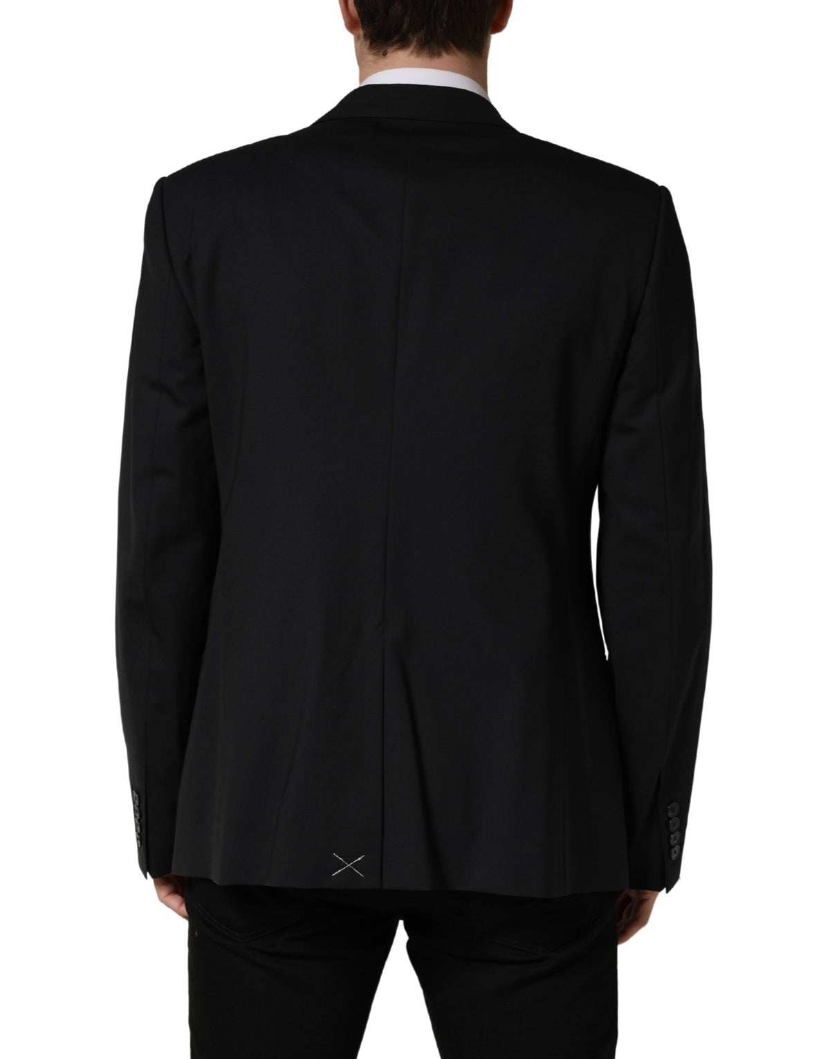 Blue Single Breasted 2 Button Suit Jacket