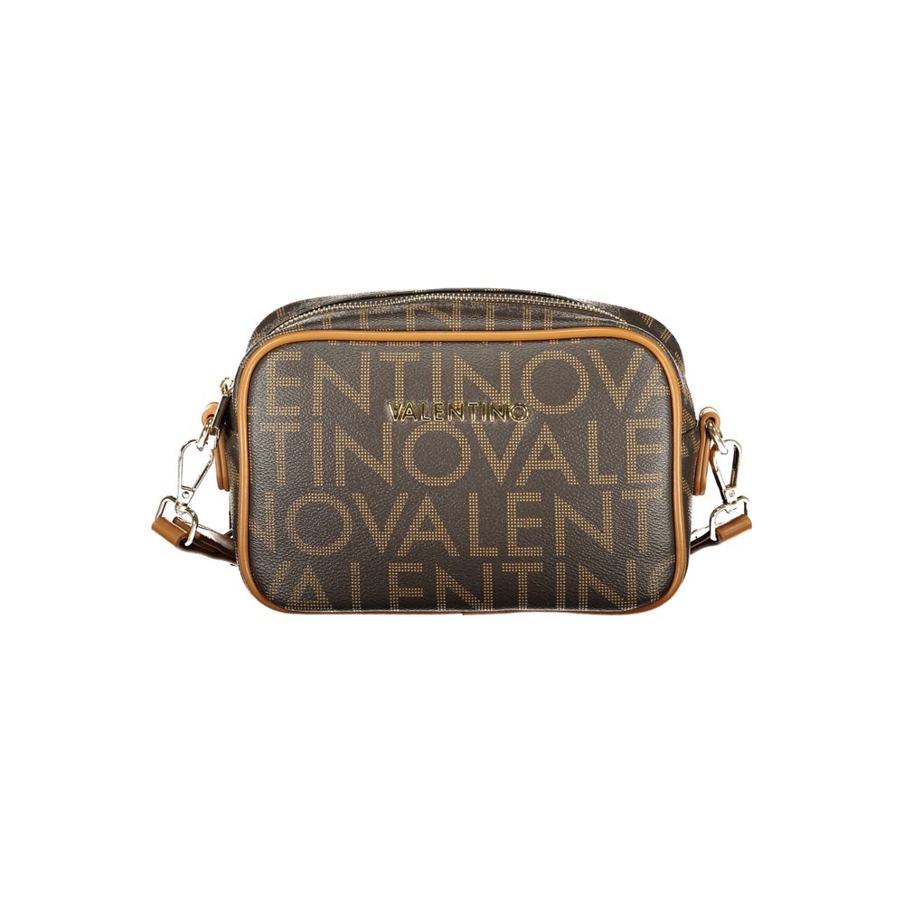 Brown Polyurethane Women Bag
