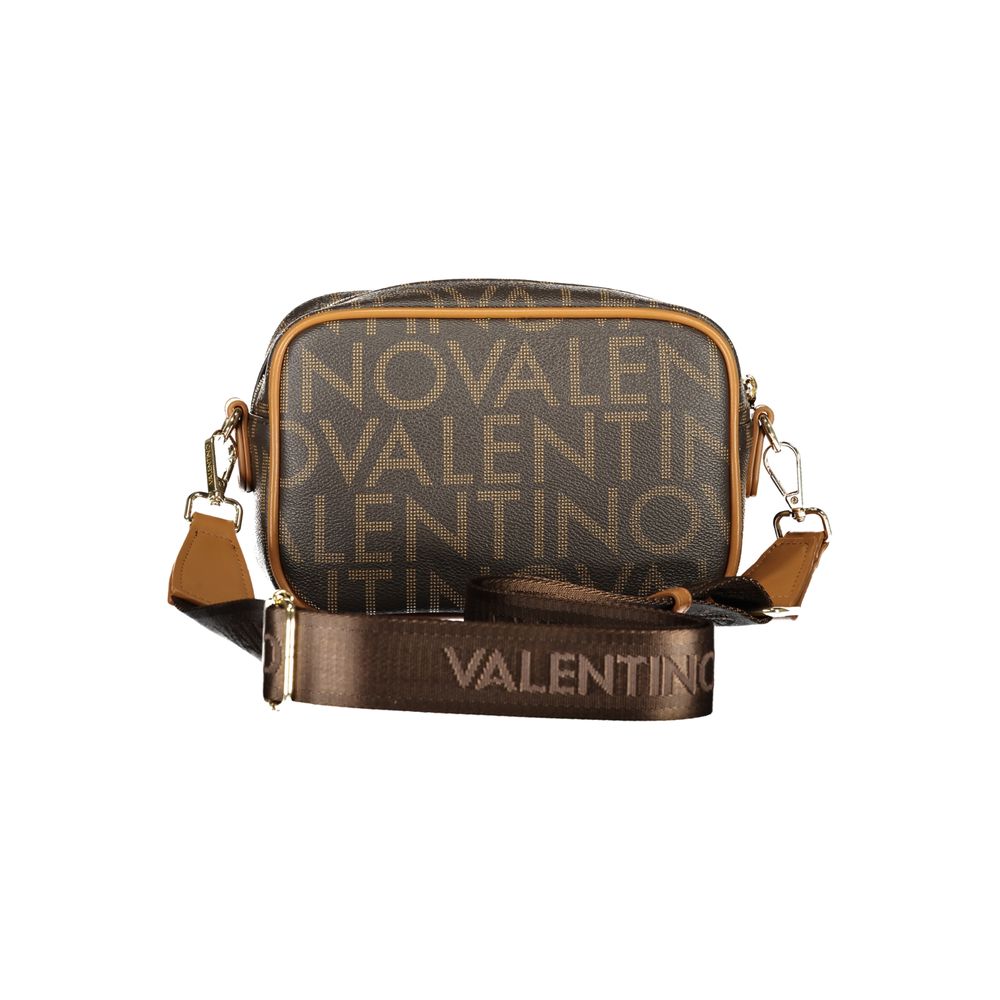 Brown Polyurethane Women Bag