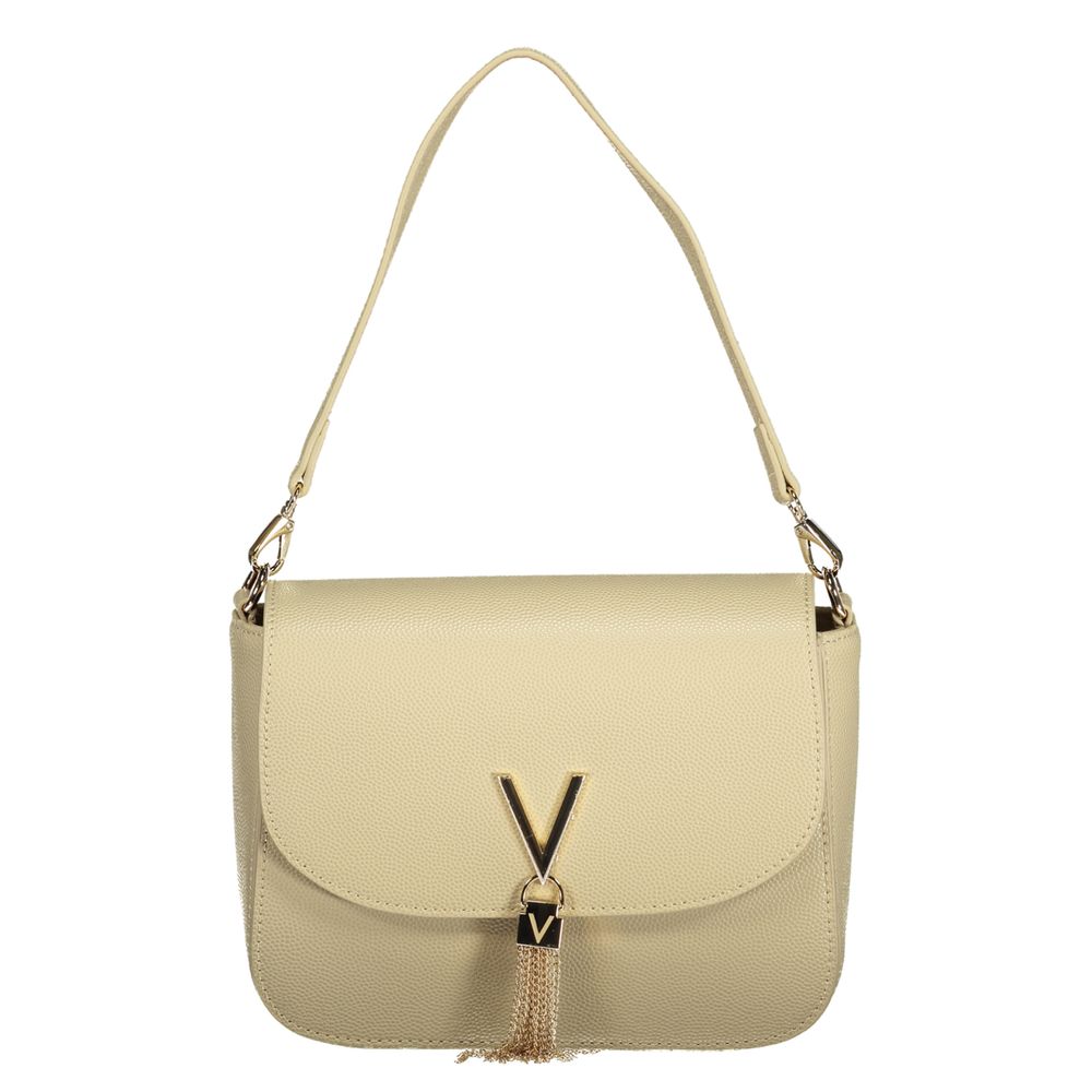 Beige Polyurethane Women's Bag
