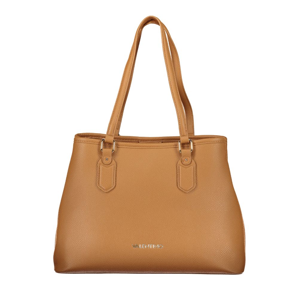 Brown Polyurethane Women's Bag