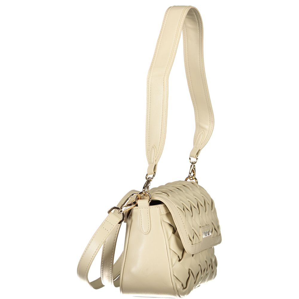 Beige Polyurethane Women's Bag