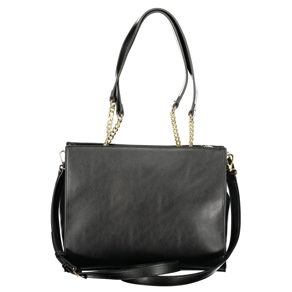 Black Polyurethane Womens Bag