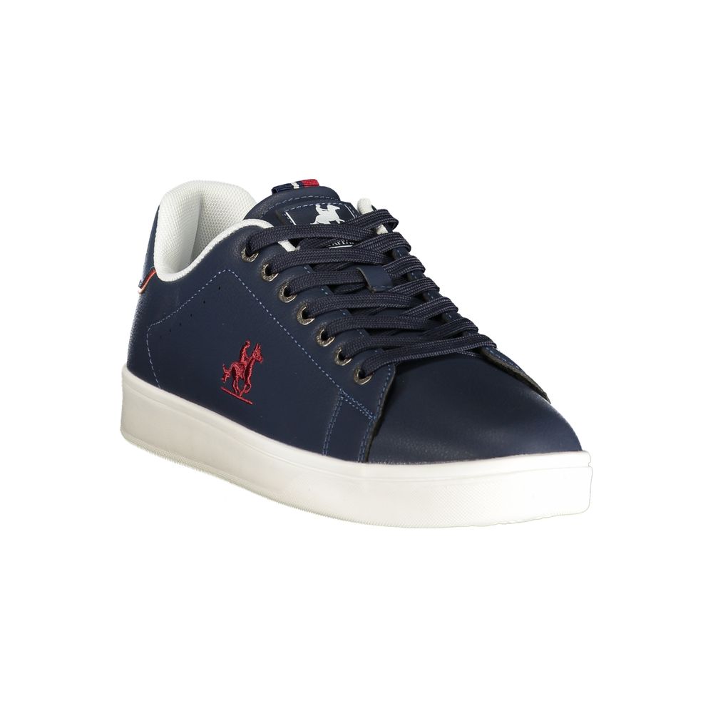 Blue Polyurethane Men's Sneaker