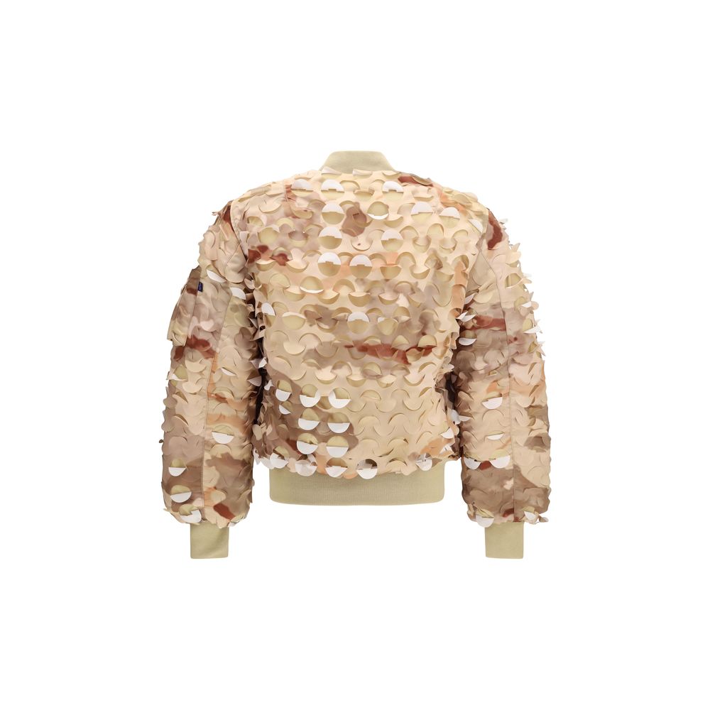 Gold Nylon Bomber