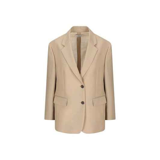 Beige Mohair Blazer