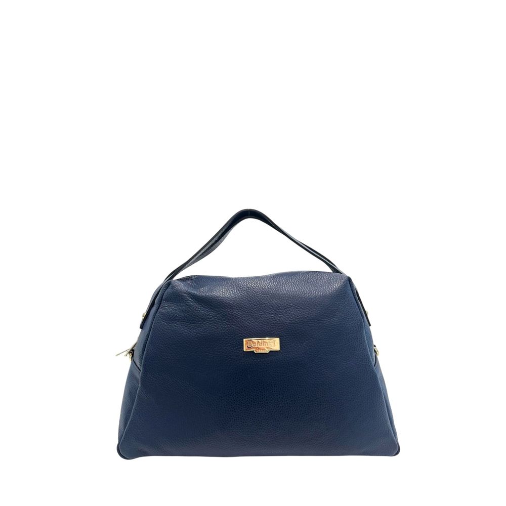 Blue Leather Women Bag