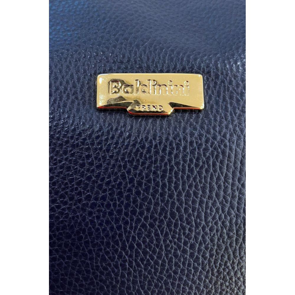 Blue Leather Women Bag
