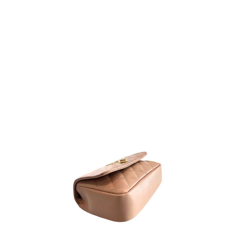 Pink Leather Women Crossbody Bag