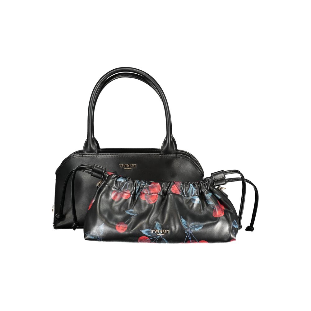 Black Polyurethane Women's Bag