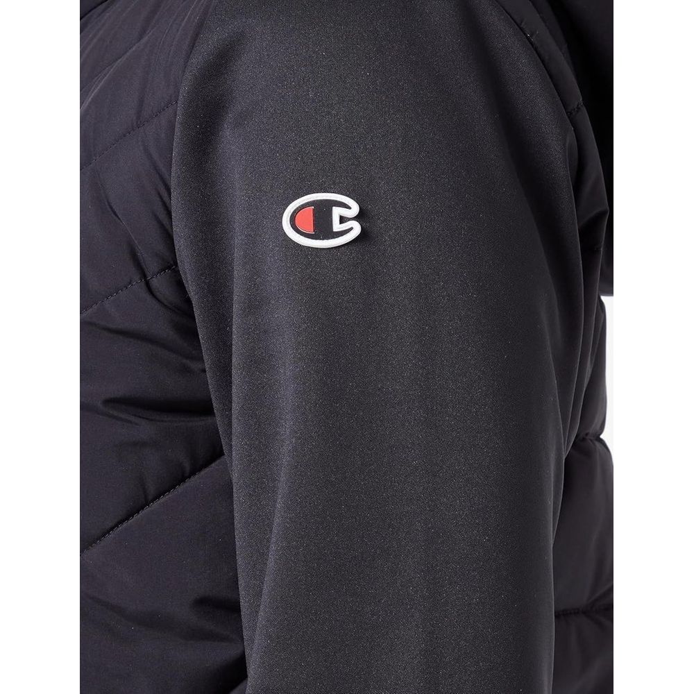 Black Polyester Shell Jacket
