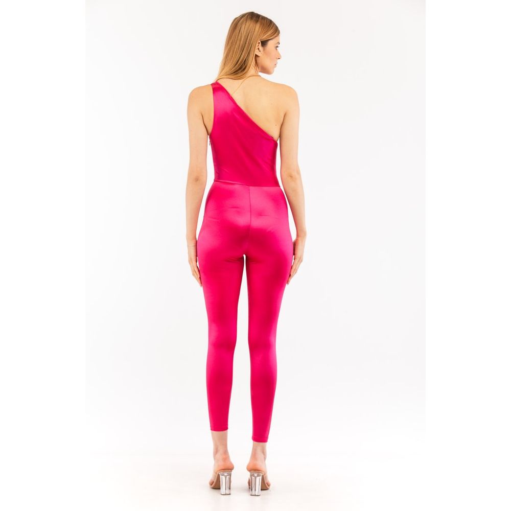 Pink Polyamide Jumpsuit