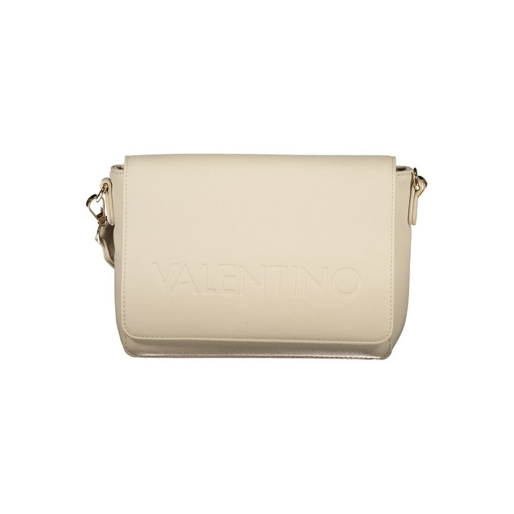 Beige Polyurethane Women's Bag