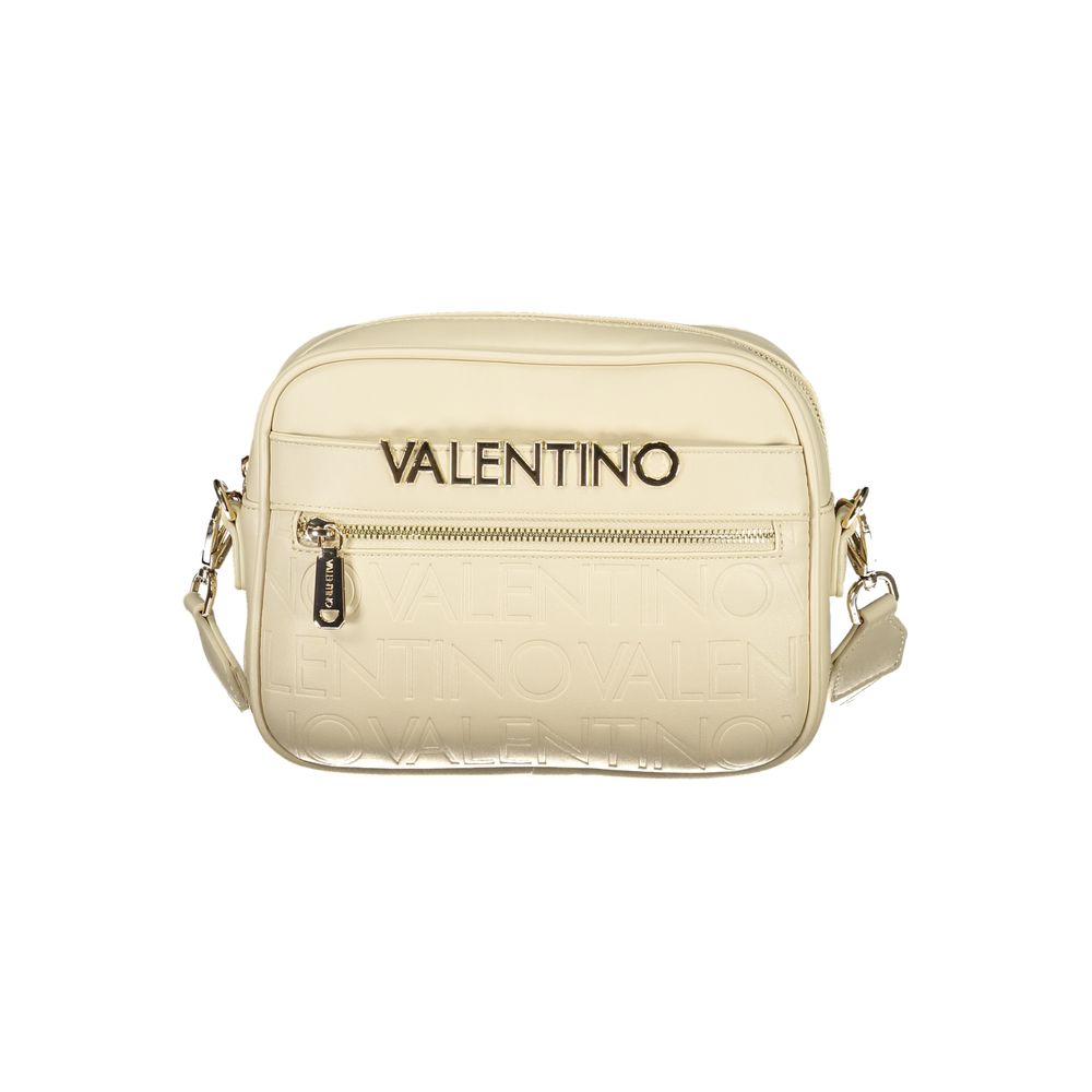 Beige Polyurethane Women's Bag