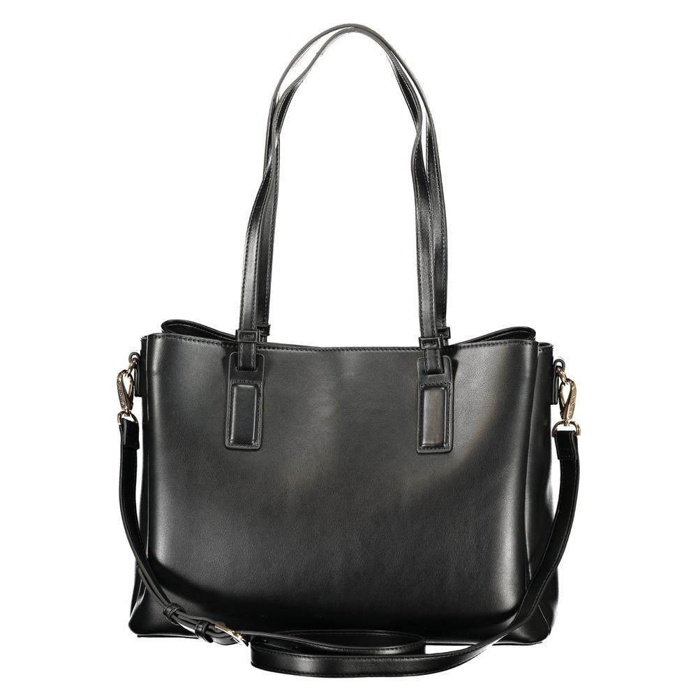 Nero Polyurethane Women's Bag with Recycled Features