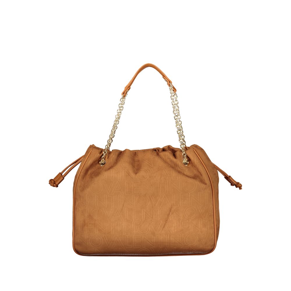 Brown Polyurethane Women's Bag