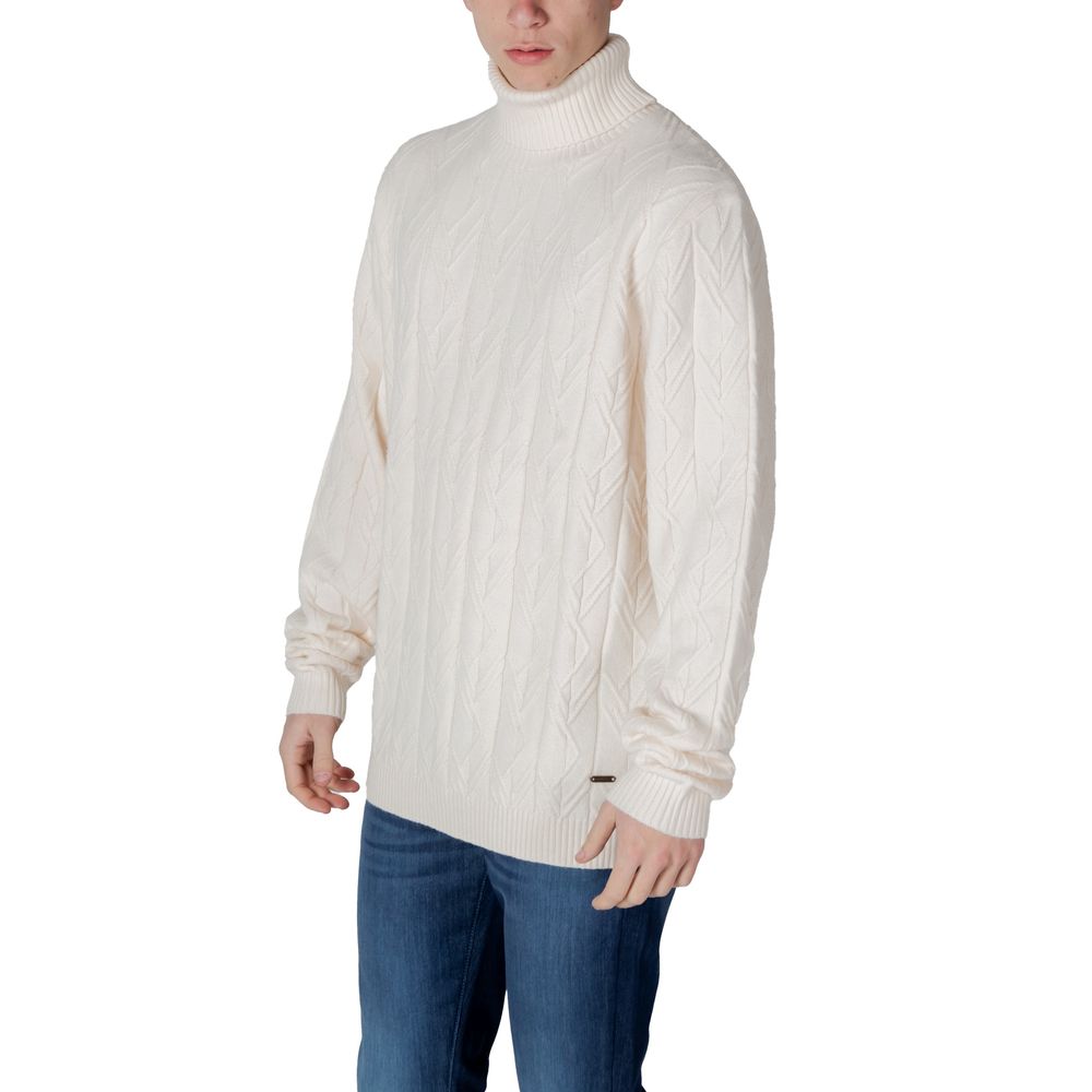 Cream Polyester Turtleneck
