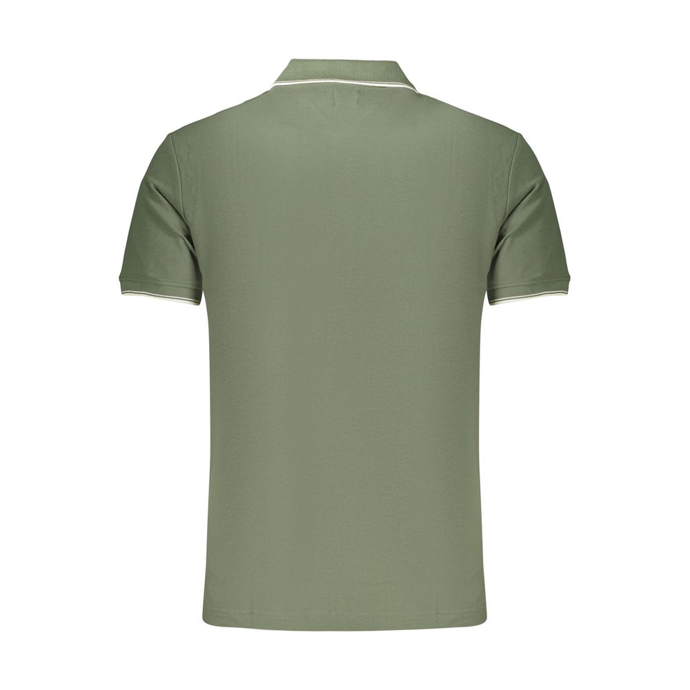Green Cotton Men's Polo