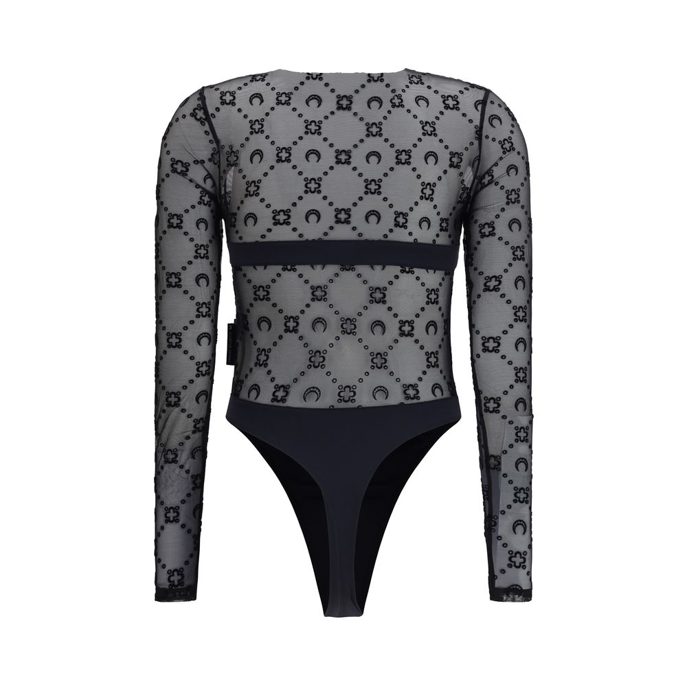 Black Polyamide Bodysuit