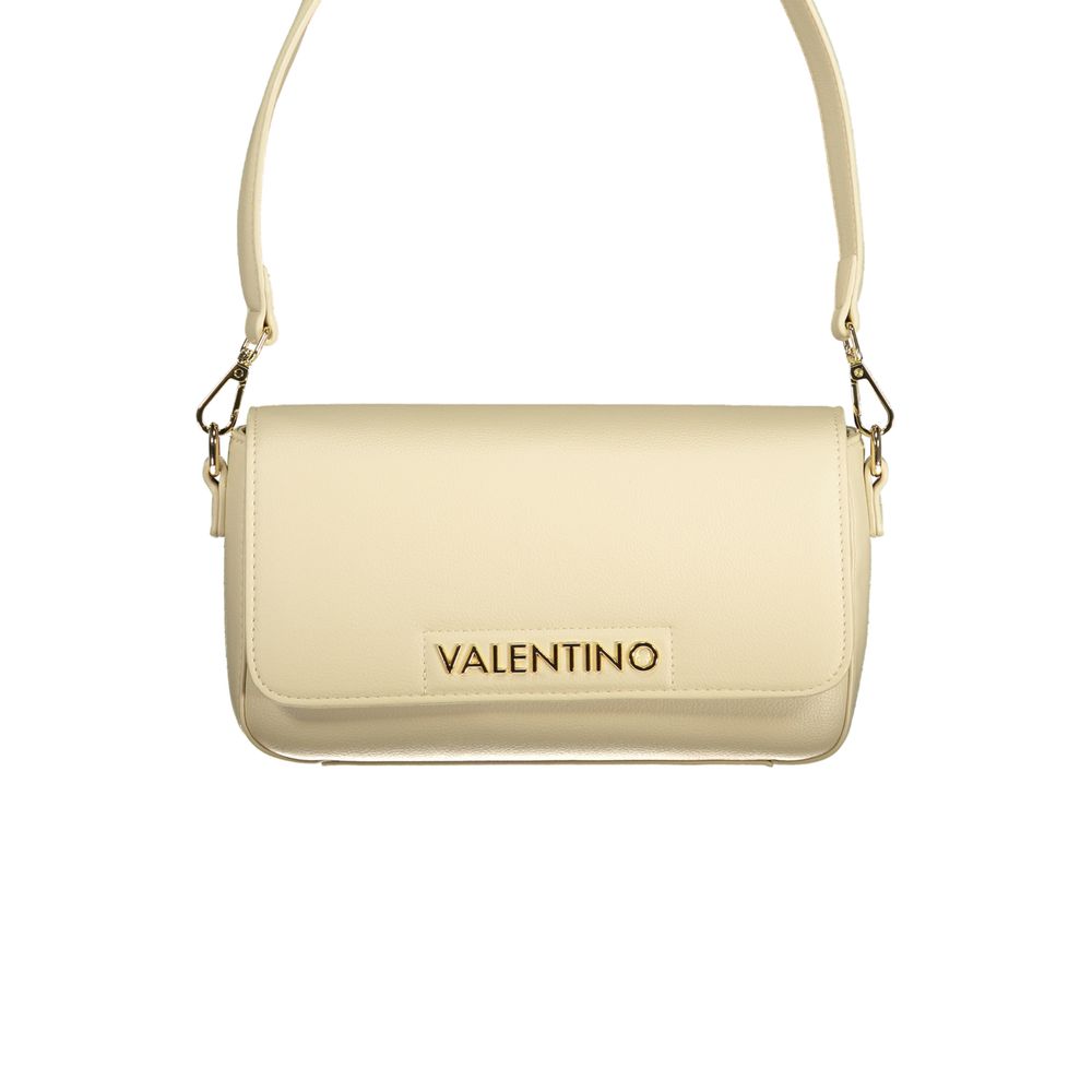 Beige Polyurethane Women's Bag
