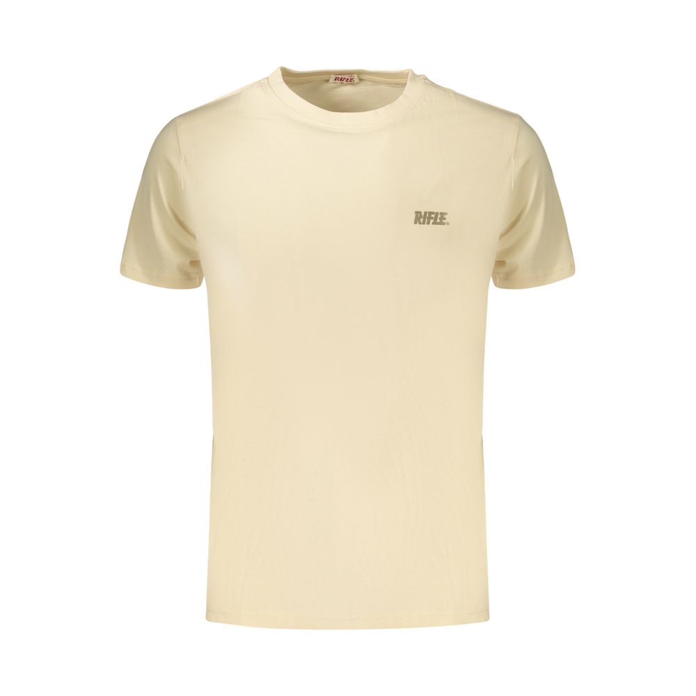 Beige Cotton Men's T-Shirt
