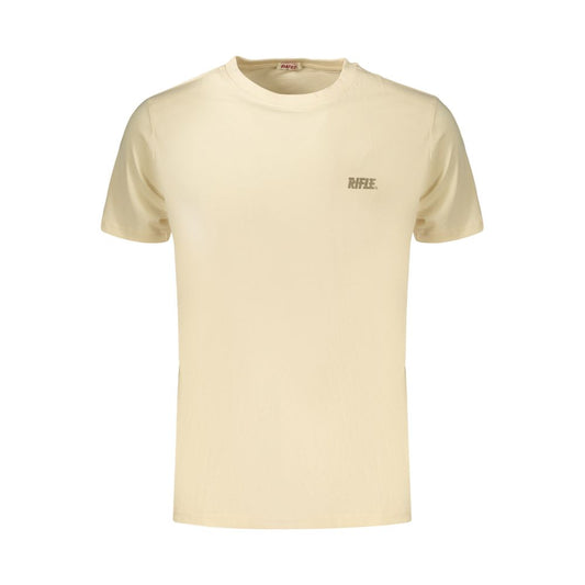 Beige Cotton Men's T-Shirt