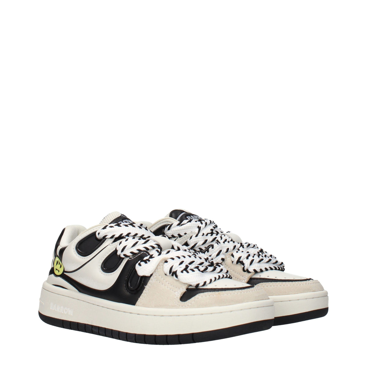 Beige Leather Sneakers