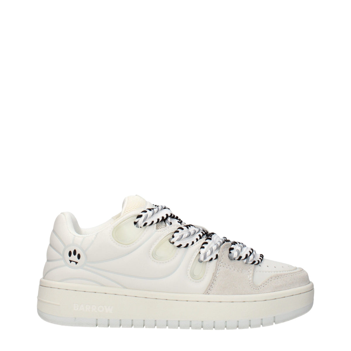White Leather Low Top Sneakers