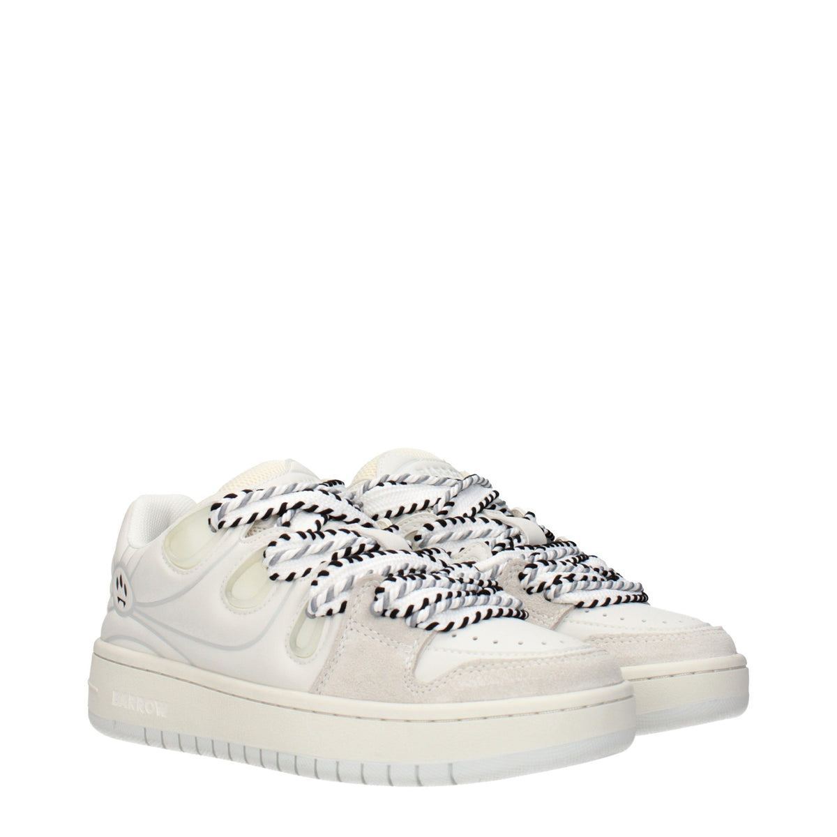 White Leather Low Top Sneakers