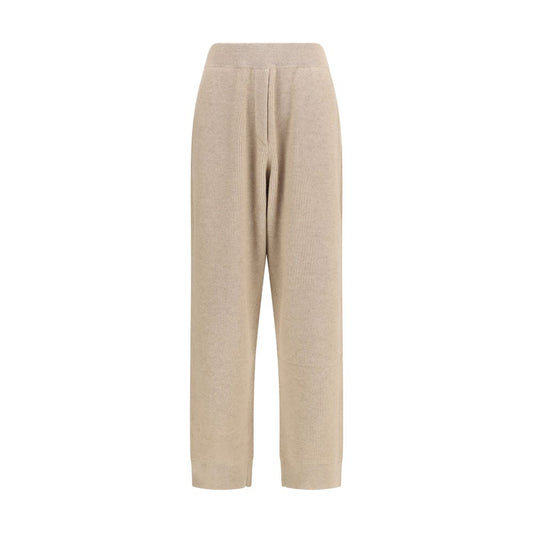 Beige Cashmere Casual Pants