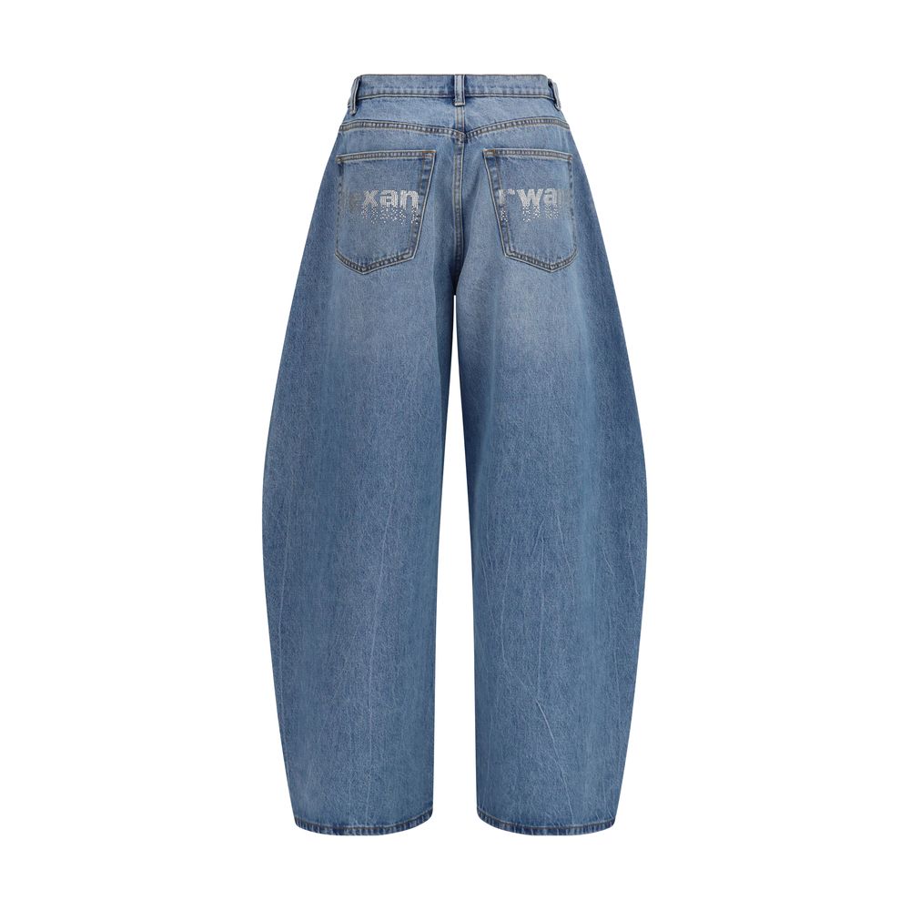 Blue Cotton Jeans Denim