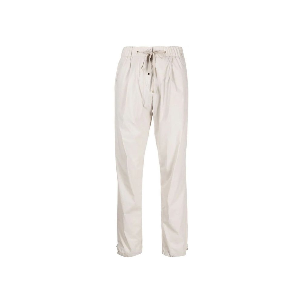 Gray Elastane Casual Pants