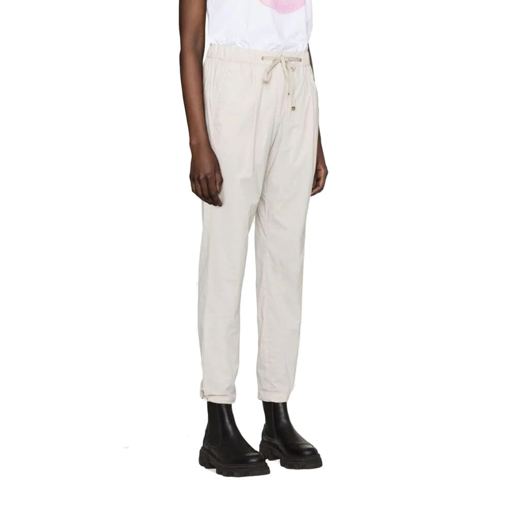 Gray Elastane Casual Pants