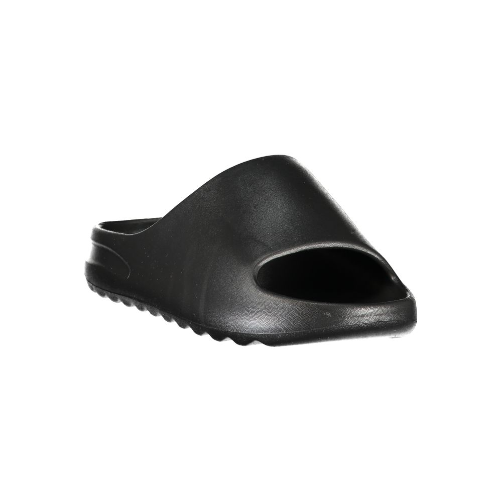 Black Polyurethane Women's Slipper